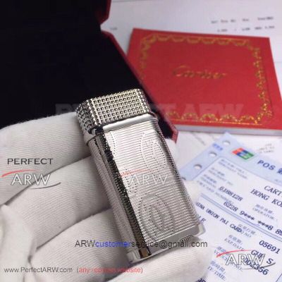 ARW 1:1 Perfect Replica 2019 New Style Cartier Classic Fusion Stainless Steel Jet lighter Sliver Lighter